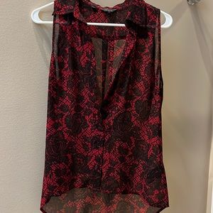 Sheer Guess flower top